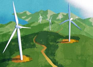 Kleine Windparks card artwork